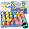 Bath Bombs for Kids, 24pcs Bath Bombs with Glow in The Dark Surprise Inside, Natural and Organic Colorful Bubble Bath Fizz for Kids, Perfect Birthday, Halloween, Or Christmas Gift for Boys and Girls! view 1