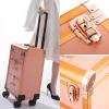 3 Layer Large Professional Cosmetic Train Case, Rolling Makeup Train Case With Wheels Cosmetic Travel Train Case With 4 Detachable Wheels,Professional Makeup Luggage On Wheel For Makeup Artist cosmeti view 2