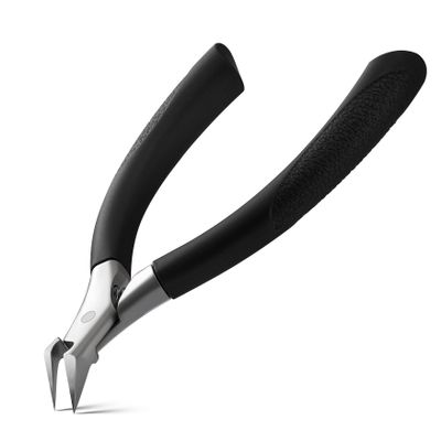 BEZOX Toenail Clipper, Straight Blade Podiatrist Nail Clippers for Thick Nails for Seniors, Men and Women, Ergonomic Toe Nails Cutter for Ingrown Toenail Prevention - Black