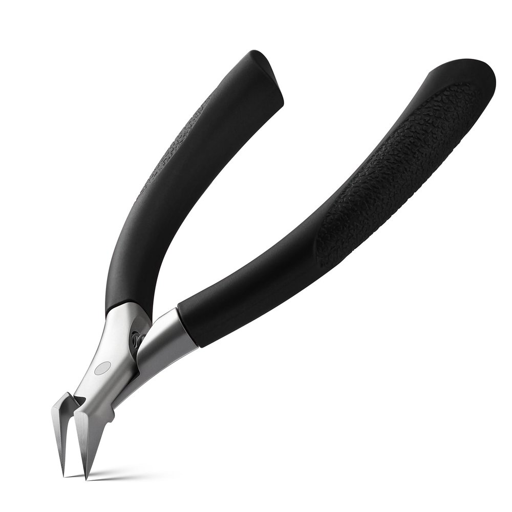 BEZOX Toenail Clipper, Straight Blade Podiatrist Nail Clippers for Thick Nails for Seniors, Men and Women, Ergonomic Toe Nails Cutter for Ingrown Toenail Prevention - Black