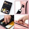 Cosmetic Case, Large Makeup Organizer Travel Bags, Makeup Case Suitcase Portable Artist Storage Bag With Adjustable Dividers For Cosmetics Makeup Brushes Toiletry Jewelry, Bag Makeup Train Case cosmet view 2