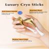 Fabludo 2-in-1 Gua Sha Cryo Sticks, Facial Skin Care Tools for Women Facial Massager, Unbreakable Stainless Steel Esthetician Supplies, Cooling Ice Globes Roller with Carry Case view 4