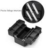 Makeup Bag Cosmetic Case Portable Travel Makeup Train Case Beauty Box, Aluminium Frame, Embroidery And Nail Art Case, Make Up Artist Train Case Hairdressing Tools Organiser, Black/pink cosmetic case ( view 4
