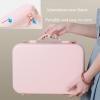 Travel Makeup Bag Cosmetic Case, Professional Makeup Case With Adjustable LED Warm Lights,Three Colour Light Source, With Removable Compartment, Portable LED Mirror Make-up Bag cosmetic case ( Color : view 4