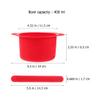 Beavorty 2sets Silicone Wax Warmer Liner Bowls High-temperature Resistant Hair Removal Wax Replacement Bowls with Mixing Sticks Capacity for Waxing and Facial Masks view 2