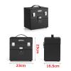 HJXGQJM Travel Makeup Case Artist Makeup Train Case Cosmetic Organizer Storage Drawers, Black Handy Cosmetic Case, Leather Cosmetic Case, for Cosmetics Makeup Brushes Toiletry Jewelry Cosmetic case view 2