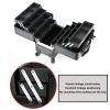 Cosmetic Train Case Beauty Cosmetic Tools Box Portable Train Case For Travel ,Beauty Makeup Train Case Travel Trolley Cosmetic Bag Rolling Organizer Vanity Box, Black cosmetic case ( Color : Black , S view 4