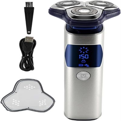 PATINS Electric Razor for Men's, Wet Dry Electric Shaver for Men Beard Rechargeable Facial Electric Razor 3D Floating Shaving Machine IPX7 Waterproof