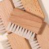 Beavorty 3pcs Pig Bristle Nail Brush for Cleaning under Nails Ergonomic Fingernail Scrub Brush for Men and Women Portable Cleaning Tools for Home and Travel view 2