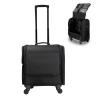Cosmetic Trolley Case In Oxford FabricPortable Travel Makeup Train Case Beauty Box, For Hair Curler Brush Set And Cosmetics, Cosmetic Case With Castors, Rolling Makeup Case Black cosmetic case view 1