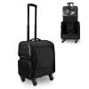Rolling Makeup Case, Makeup Backpack Professional Makeup Artist Train Case Trolley, Multi-functional Cosmetic Train Case, Cosmetic Trolley Case In Oxford Fabric, With 360 Swivel Wheels, Black cosmeti view 1
