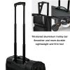 Rolling Makeup Case, Makeup Backpack Professional Makeup Artist Train Case Trolley, Multi-functional Cosmetic Train Case, Cosmetic Trolley Case In Oxford Fabric, With 360 Swivel Wheels, Black cosmeti view 4