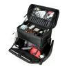 HJXGQJM Black Rolling Makeup Train Case Trolley Freelance Makeup Artist Cosmetic Organize Storage Travel Case with Wheels,Make-up Case in Oxford Fabric 2 in 1 Rolling Makeup Case Cosmetic case view 3