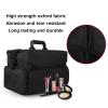 HJXGQJM Black Rolling Makeup Train Case Trolley Freelance Makeup Artist Cosmetic Organize Storage Travel Case with Wheels,Make-up Case in Oxford Fabric 2 in 1 Rolling Makeup Case Cosmetic case view 4
