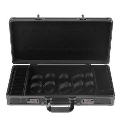 YINZINR Large Barber Carrying Case with Code Lock, Portable Travel Stylist Tool Box, Clippers Trimmers Scissors Combs Tools