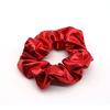 12 Pcs Faux Leather Jacket Cheer Hair Scrunchies For Thick Hair School Performance Scrunchy Sports Ponytail Holder Wrist for Girls Cosplay Show (Red) view 4