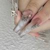 Eseres 50Pcs 3D Silver Butterfly Nail Charms for Nail Designs Y2K Nails Art Decoration DIY Crafts view 2