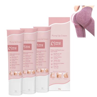 Plumpup Bust & Butt Lifting Cream, Butt Enhancement Cream Fast Growth, Butt Enhancement Fast Growth, Skin Tightening Cream For Body, For Larger Butt And Sexy (3 Pcs)
