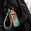 Baxinh Tie Dye Chapstick Holder Keychain, Lip Balm Holder Chapstick Keychain Holder for Lipstick, Chapstick, Lip Balm view 3