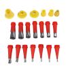 Caulking Nozzle, Scalp Applicator Comb Hair Oil Applicator Scalp Massager Hair Growth for Head Fluid Comb Oil Gold, Brushes view 1