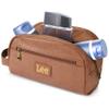 Lee Toiletry Bag for Men, PU Leather Travel Dopp Kit, Water-Resistant Men's Shaving Kit Bathroom Organizer, Gifts for Men view 1