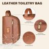 Lee Toiletry Bag for Men, PU Leather Travel Dopp Kit, Water-Resistant Men's Shaving Kit Bathroom Organizer, Gifts for Men view 2