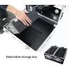 ESRADA Rolling Makeup Case Professional Makeup Artist Train Case Trolley Travel Cosmetic Brush Holder Organizer Extra Large Capacity black-22 inches view 4