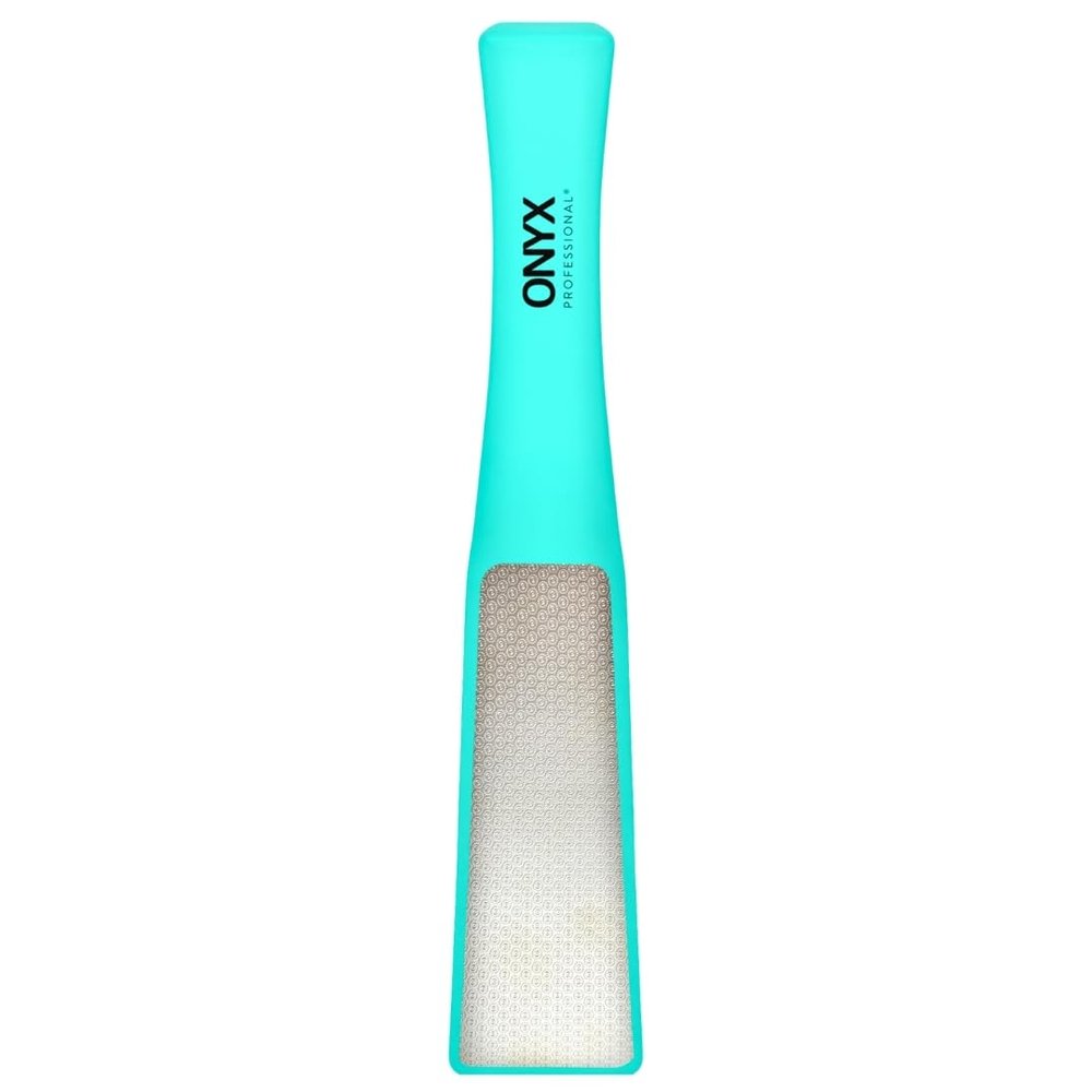 Onyx Professional 2 Faced Foot File & Polisher, Foot Callus Remover & Foot Sander, Wet & Dry Feet Scrubber for Smooth & Soft Feet, Stainless Steel Pedicure Tools, Pack of 1