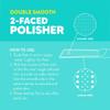 Onyx Professional 2 Faced Foot File & Polisher, Foot Callus Remover & Foot Sander, Wet & Dry Feet Scrubber for Smooth & Soft Feet, Stainless Steel Pedicure Tools, Pack of 1 view 4