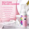 Buqikma Lash Cleaning Kit - Lash Shampoo Kit Eyelash Extension Cleanser for Extensions 60ML with Rechargeable Handheld Lash Fan Dryer Mascara Brush Rinse Bottle Makeup Cleansing Foam for Lash Care view 2