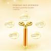 Xzeit Electric Facial Massager 24k Gold Facial Massager, 3D Roller and T-Type Facial Roller Massager kit Skin Care Tools, Handheld Massager view 4