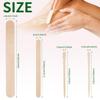 1000Pcs Waxing Sticks - 4 Style Assorted Wood Wax Sticks for Body Face Hair Removal, Eyebrow Lip Nose Small Waxing Applicator Sticks, Wax Spatula Applicator Wooden Craft Sticks view 3