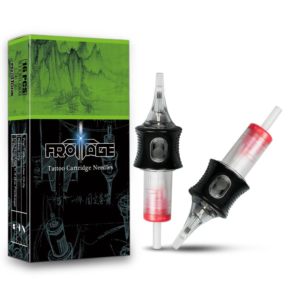 FROTTAGE 16PCS Extreme Tattoo Cartridge Needles 11M1 Magnum Standard, Dragoart Professional Tattoo Needles Cartridge Tattoo Supplies for Tattoo Machine Tattoo Pen (1211M1)