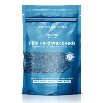 Starpil Wax 1000g / 2.2 lb Blue hypoallergenic Hard Wax Beads for Painless Hair Removal, Stripless Body Wax Beans, Polymer Blend Bikini, Coarse Hair Removal hypoallergenic wax Beads for Sensitive Skin