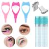 2024 New Lower Eyelash Stamps Tool Disposable Eyebrow Brush Mascara Shield Guard Set Lash Buddy DIY Lashes Extensions Natural Look for Make Up Beginner view 1