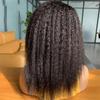 Wjnvfioo Straight Lace Front Wig Remy Human Hair Wigs For Women Natural Glueless Transparent Lace Free Part Kinky Straight view 3