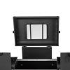 BINELUCOLU Rolling Makeup Train Case, 2 Drawer Lockable Makeup Trolley Case with Mirror Nail Polish Organizer Cosmetic Train Cases for Salon Barber, Black view 2