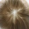 Mens Toupee Hair System For Men 0.06mm Super Thin Skin V-looped Mens Hair Replacement System Natural Hairline Toupee For Men Poly Skin8"X10"#12R Light Warm Tone-90% Light density view 4