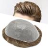 Mens Toupee Hair System For Men 0.06mm Super Thin Skin V-looped Mens Hair Replacement System Natural Hairline Toupee For Men Poly Skin8"X10"#10R Light Warm Tone-90% Light density view 1
