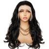 Wjnvfioo Loose Wave Lace Front Wig Human Hair Wigs Natural Color Free Middle Part Transparent Lace Closure Wigs For Women view 1