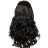 Wjnvfioo Loose Wave Lace Front Wig Human Hair Wigs Natural Color Free Middle Part Transparent Lace Closure Wigs For Women view 3