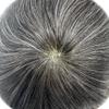 Mens Toupee Hair System For Men 0.06mm Super Thin Skin V-looped Mens Hair Replacement System Natural Hairline Toupee For Men 8"X10"#240 Darkest Brown with 40%gray hair-100% Light To Medium density view 4