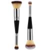 2pcs Makeup Brushes, 2 in 1 Dual-Ended Foundation Brush Multi-Functional Portable Beauty Brushes for Girls Women Makeup Lovers Travel-Lovers view 1