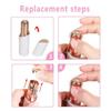 Face Hair Remover Replacement Heads for Flawless Finishing Touch Facial Gen 1 Hair Removal for Women Painless Razor Head for Face 4 Pack view 4