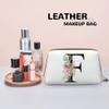 GYJVYH Initial Makeup Bag - Personalized Makeup Bag - Monogrammed Cosmetic Bag - Portable Travel Stuff Bag - for Wedding Graduation Christmas Birthday Gifts Teacher Gifts BFF Friends Bridesmaids view 3