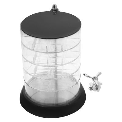 Alipis Rotating Cosmetic Storage Box Multi Makeup Organizer for Jewelry Hair Ties and Lipsticks Versatile Desktop Holder for Bedroom and Office Sundries Capacity Design