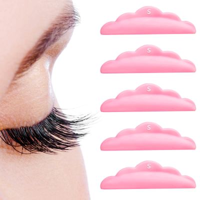 Abeillo 50PCS Lash Lift Rods, Small Lash Lift Pads, Lash Rods for Lash Lift, Eyelash Lift Pads for Eyelash Extension (Pink)