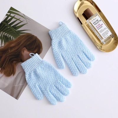 BOLAKE Creative Five-Finger Jacquard Shower Scrub Back Bath Scrub Glove Double-Sided Scrub Bath Towel