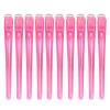 10pcs Duckbill Hair Clip, NonSlip Portable Salon Styling Sectioning Clips, High Temperature Resistant Hairdressing Tool with Serrations for Stable Hair Clamping (Rose Red), Wholesale Business view 1
