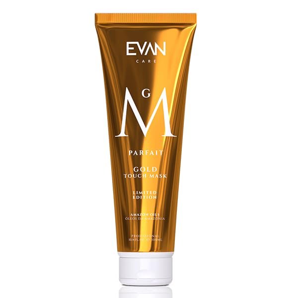 dye dyed Evan Care Parfait Gold Touch Mask | Amazon Oils |Professional |Premium| For Straight treated hair| 10.4 FL OZ, 300 ml